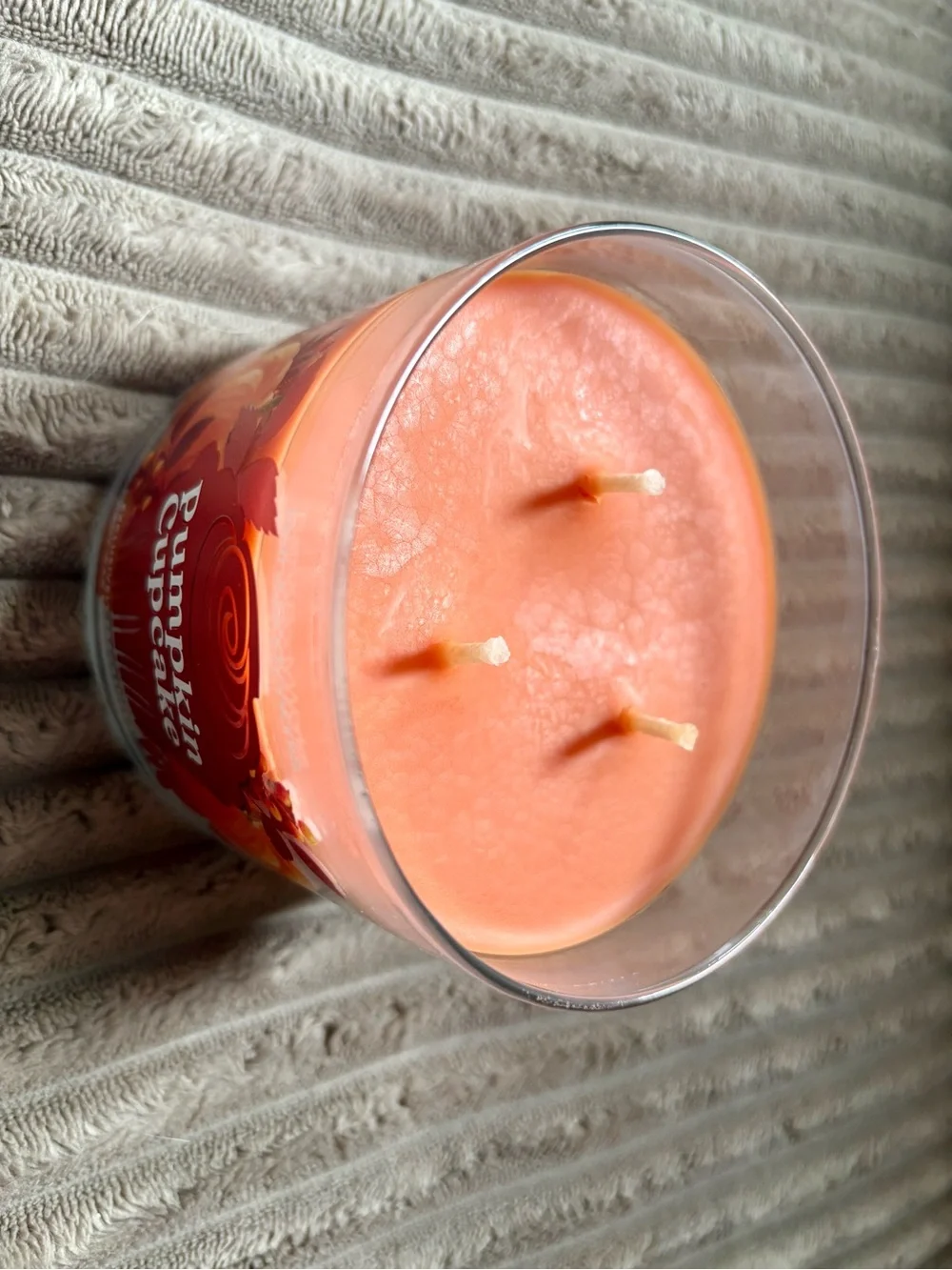 Bath & Body Works Pumpkin Cupcake Candle - Orange and Red - Picture 2 of 2